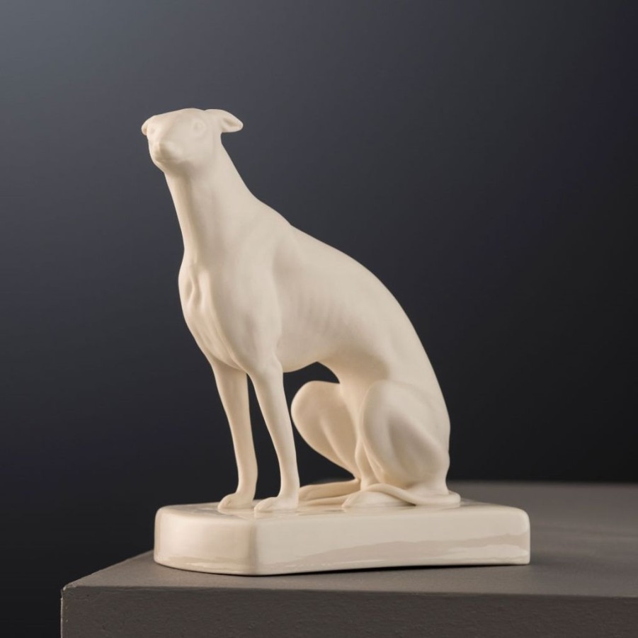 Decor Belleek Home Accents | Belleek Masterpiece Collection Male Greyhound