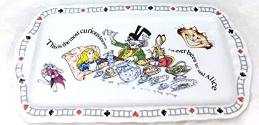 Tea Time British Isles | Alice In Wonderland Curious Tea Party Tray