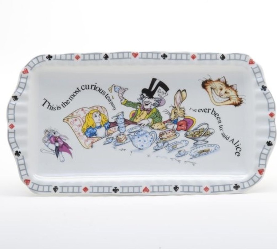 Tea Time British Isles | Alice In Wonderland Curious Tea Party Tray