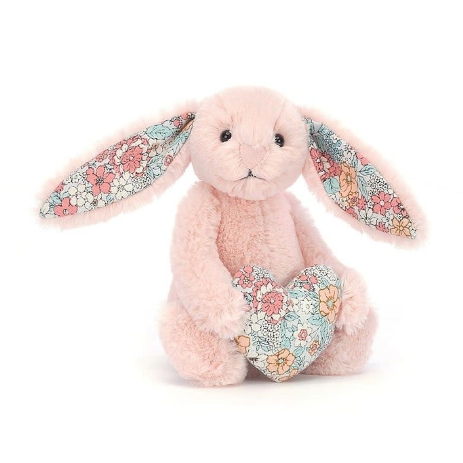 Children Jellycat | Jellycat Blossom Heart Blush Bunny