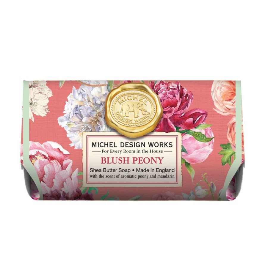 Bath & Body Michel Design Works Bar Soaps | Michel Design Works Blush Peony Large Bath Soap Bar