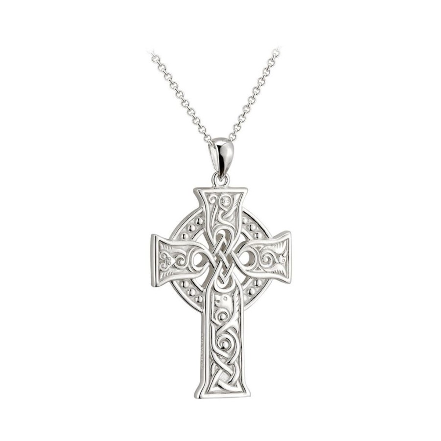 Wear Solvar Necklaces & Pendants | Solvar Four Apostles Large Celtic Cross Pendant Necklace