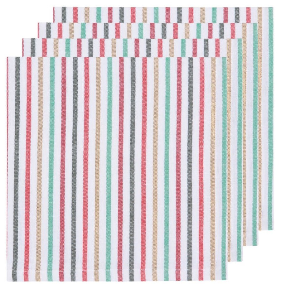 Tabletop Now Designs | 4 North Pole Stripe Napkins