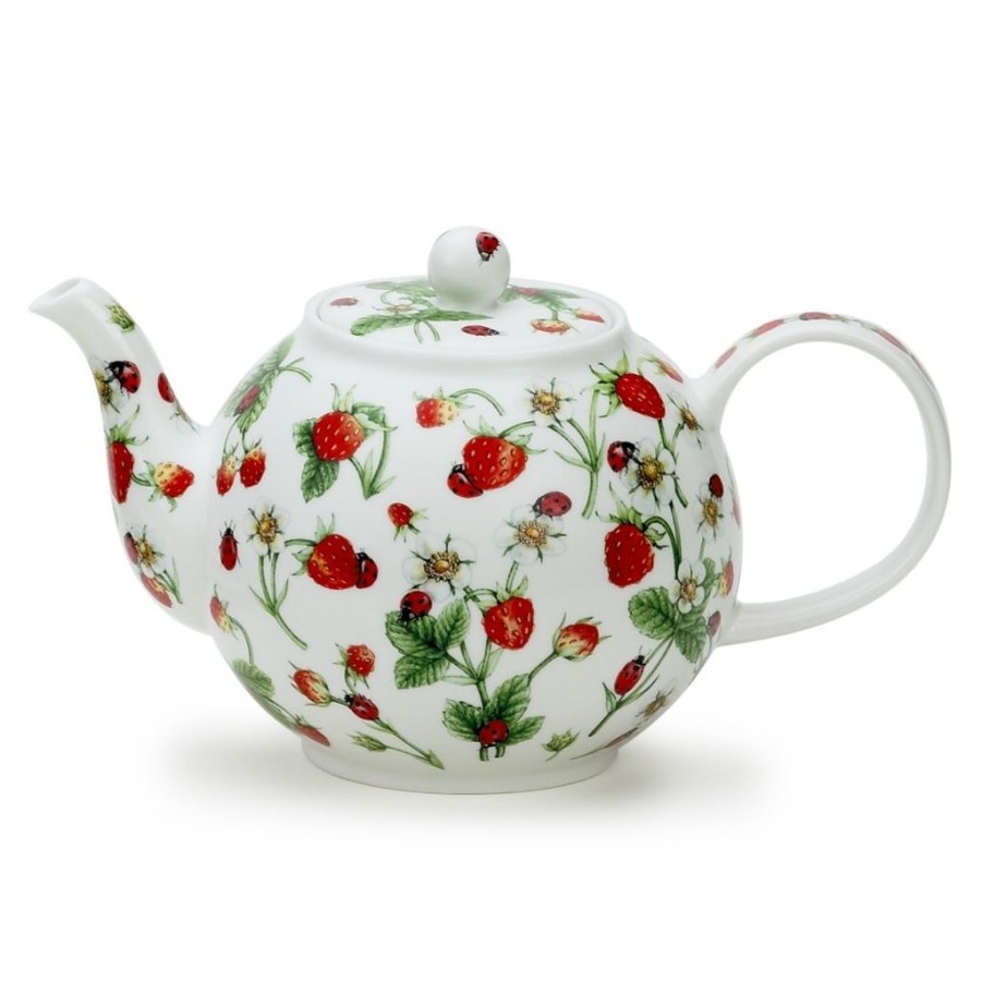 Tea Time Dunoon Teapots | Dunoon Dovedale Strawberry Small Teapot