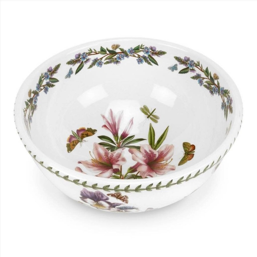 Tabletop Portmeirion Portmeirion | Portmeirion Botanic Garden 11" Salad Bowl Lily Flowered Azalea