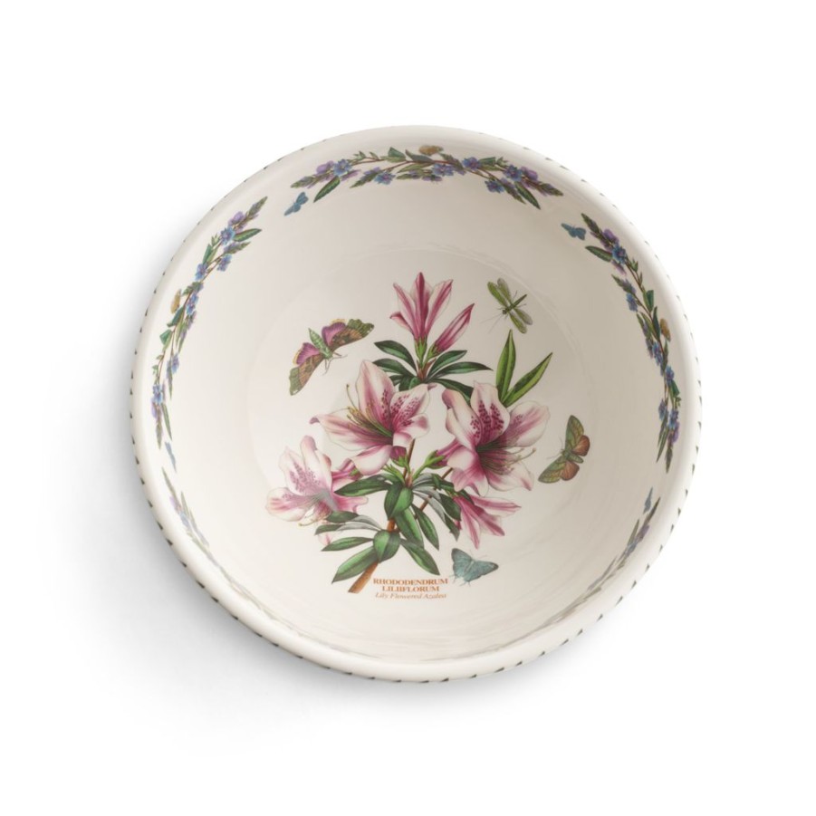 Tabletop Portmeirion Portmeirion | Portmeirion Botanic Garden 11" Salad Bowl Lily Flowered Azalea