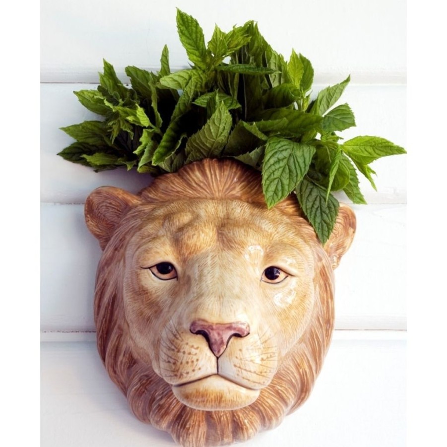 Decor British Isles Wall Decor | Quail Lion Wall Vase