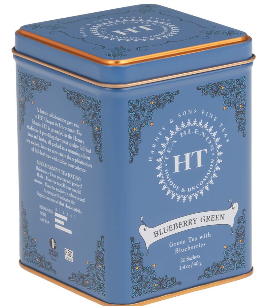 Tea Time Harney & Sons Harney & Sons | Harney & Sons Blueberry Green Tea 20S Ht Tin