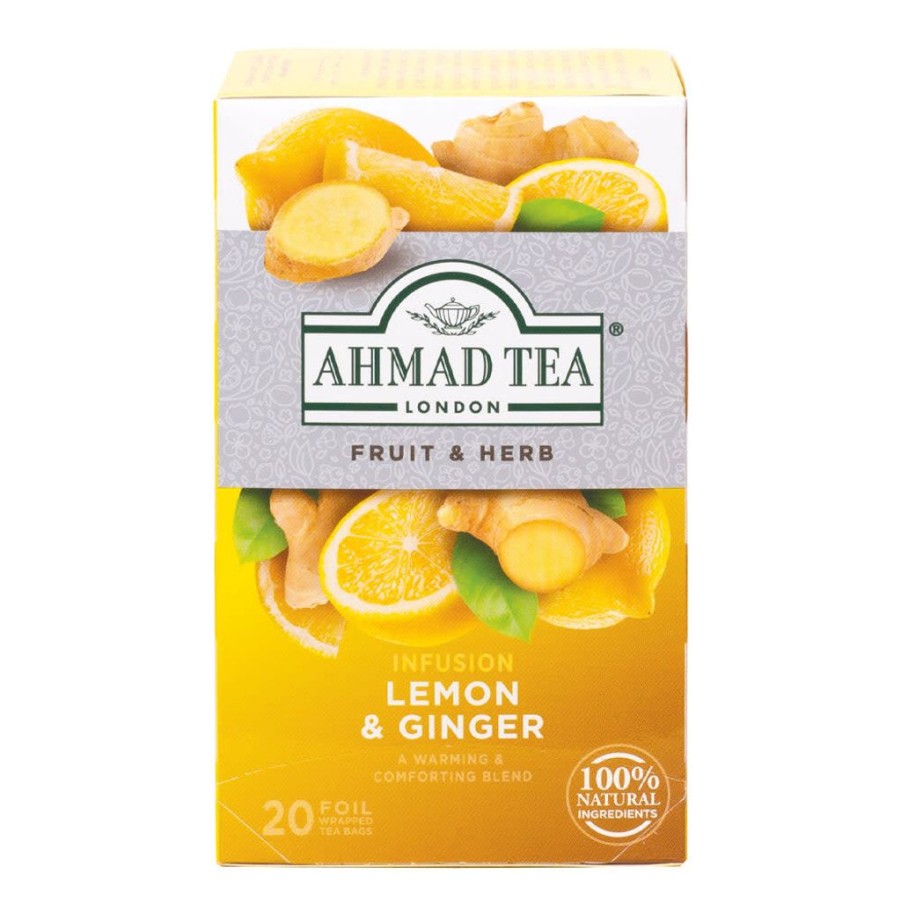 Tea Time Ahmad Tea Ahmad Tea | Ahmad Lemon And Ginger 20 Count