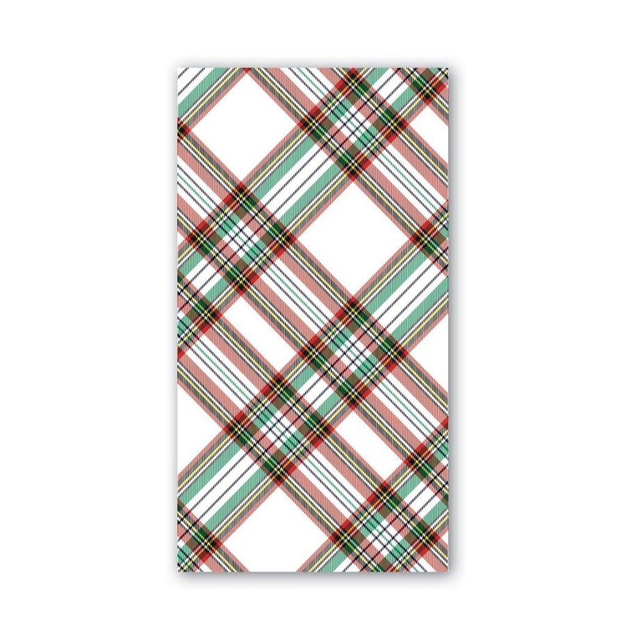 Tabletop Michel Design Works Holiday | Michel Design Works Vintage Plaid Hostess Napkins