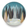 Tea Time British Isles Tea Plates | Portmeirion Sara Miller Frosted Pines 8" Plate (Foxes)