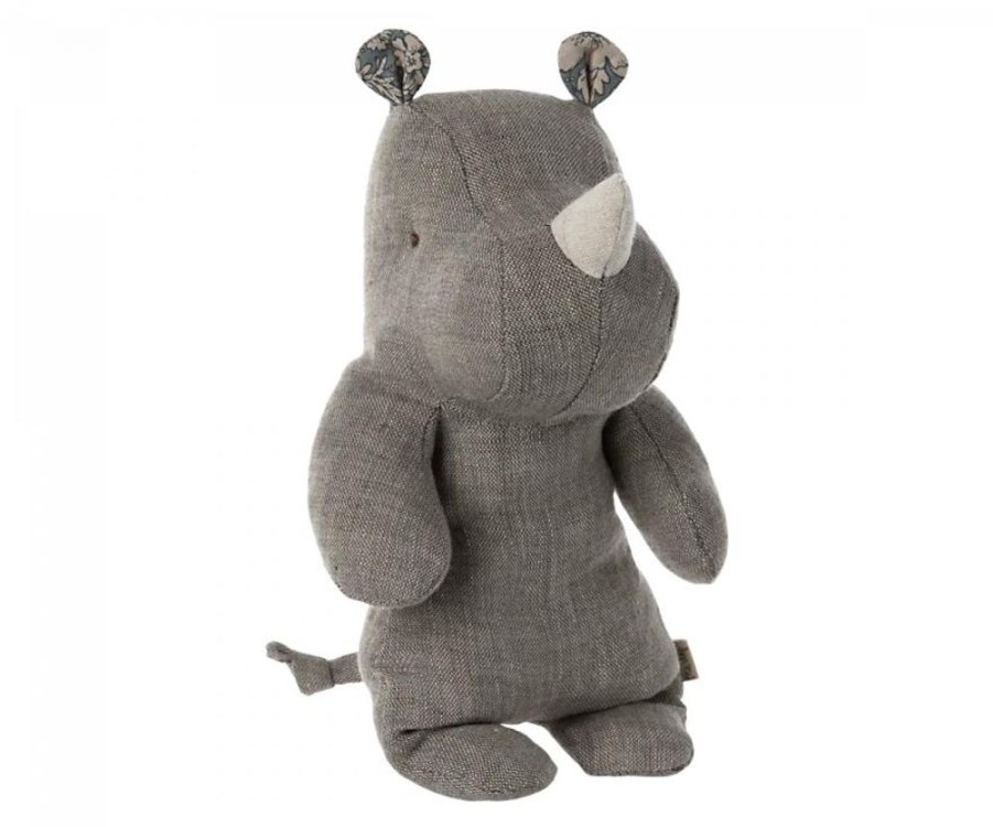 Children Maileg | Maileg Safari Friends Small Rhino Grey