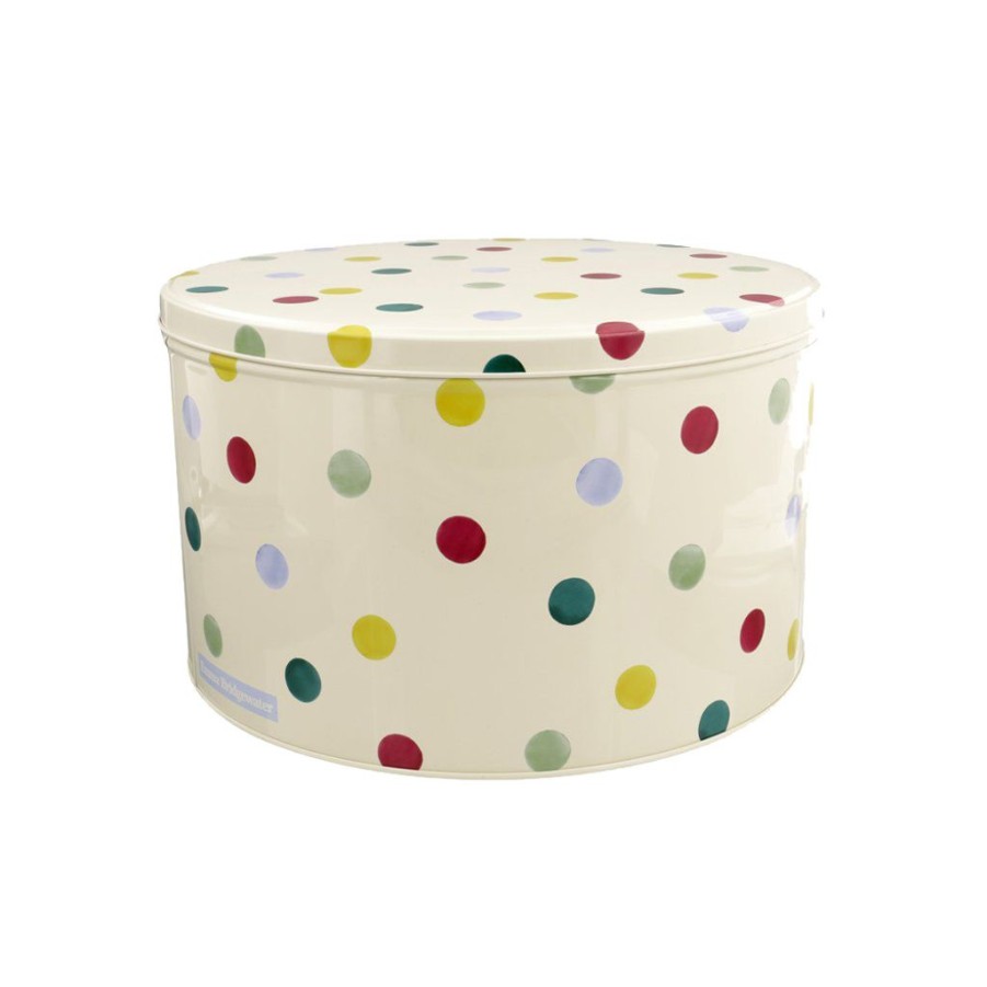 Decor Emma Bridgewater Decorative Tins | Emma Bridgewater Polka Dot Round Cake Tin - Medium