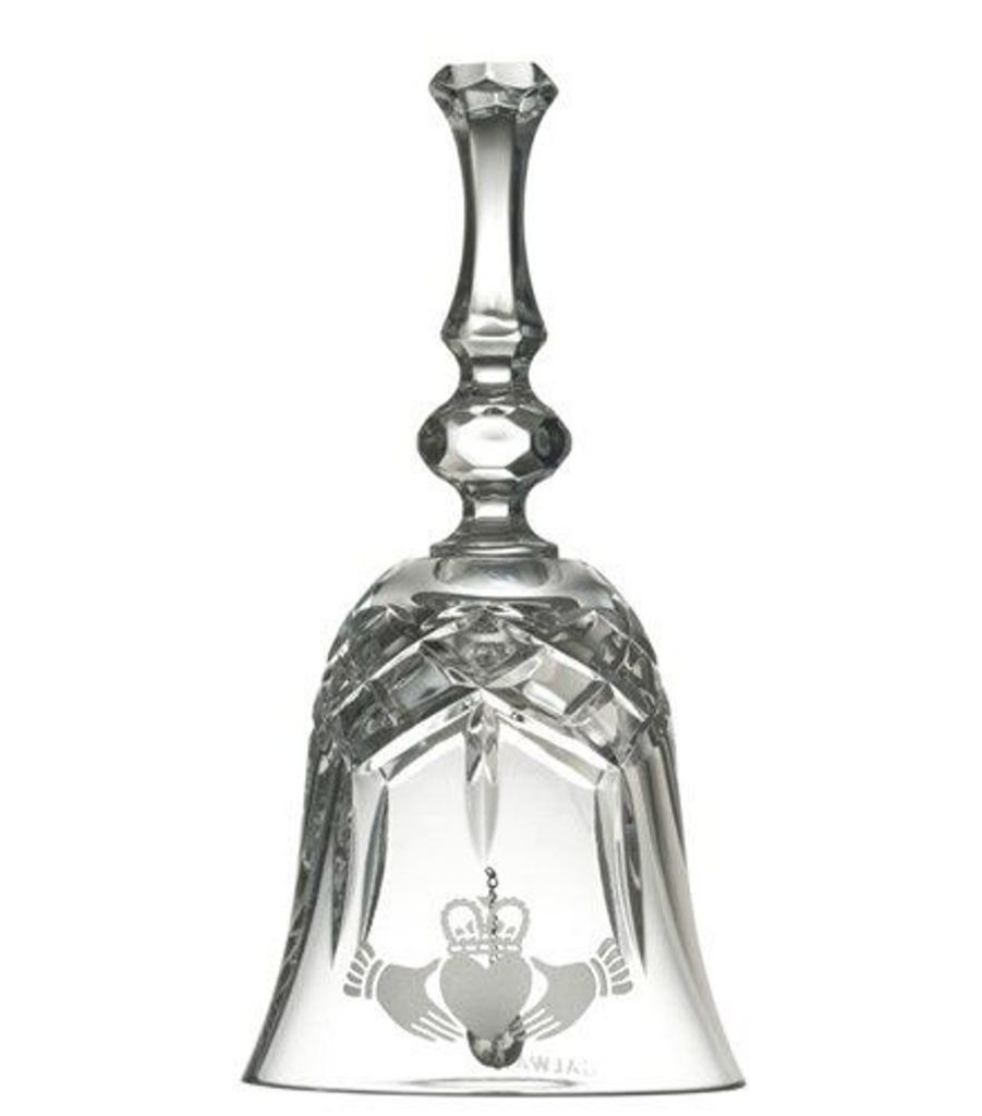 Decor Galway Crystal Home Accents | Galway Crystal Claddagh Crystal Make Up Bell