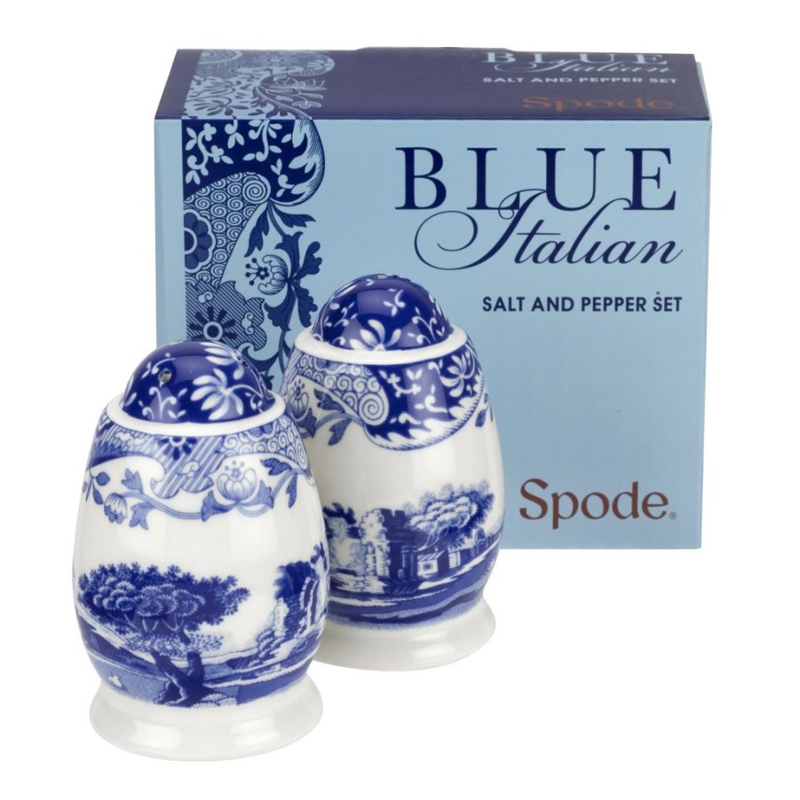 Decor Spode Kitchen Tools | Spode Blue Italian Salt And Pepper Set