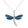 Wear British Isles Necklaces & Pendants | Lila Jewellery Paua Shell Dragonfly Pendant Necklace