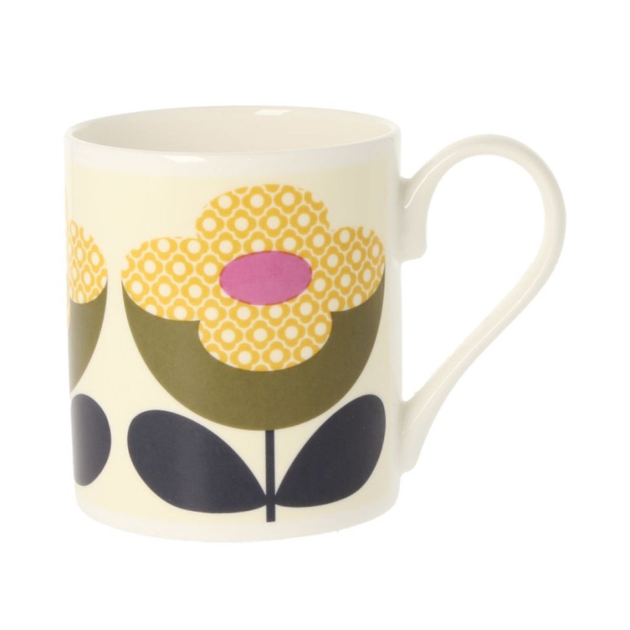 Tabletop British Isles | Orla Kiely Buttercup Stem Olive & Yellow Mug