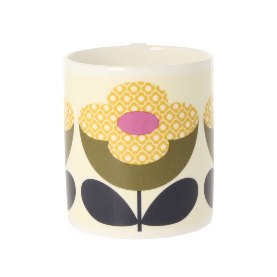 Tabletop British Isles | Orla Kiely Buttercup Stem Olive & Yellow Mug