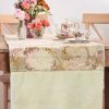 Tabletop April Cornell | Tea Garden Velvet Runner Sage