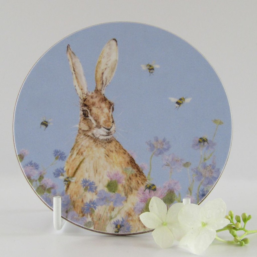 Tabletop Mosney Mill Mosney Mill | Mosney Mill Hare And Wildflower Coaster