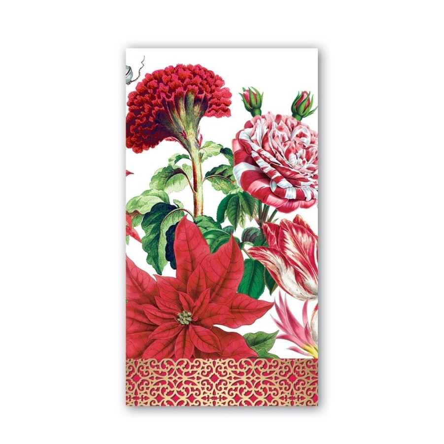 Tabletop Michel Design Works Holiday | Michel Design Works Christmas Bouquet Hostess Napkins