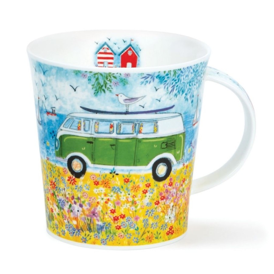 Tabletop Dunoon Shape: Cairngorm | Dunoon Cairngorm Cool Campers Green Mug