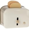 Children Maileg | Miniature Toaster & Bread, Off White