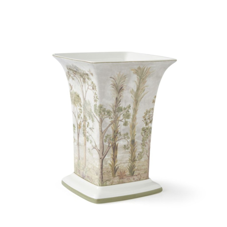 Decor Spode Vases | Kit Kemp For Spode Tall Trees 8" Square Vase