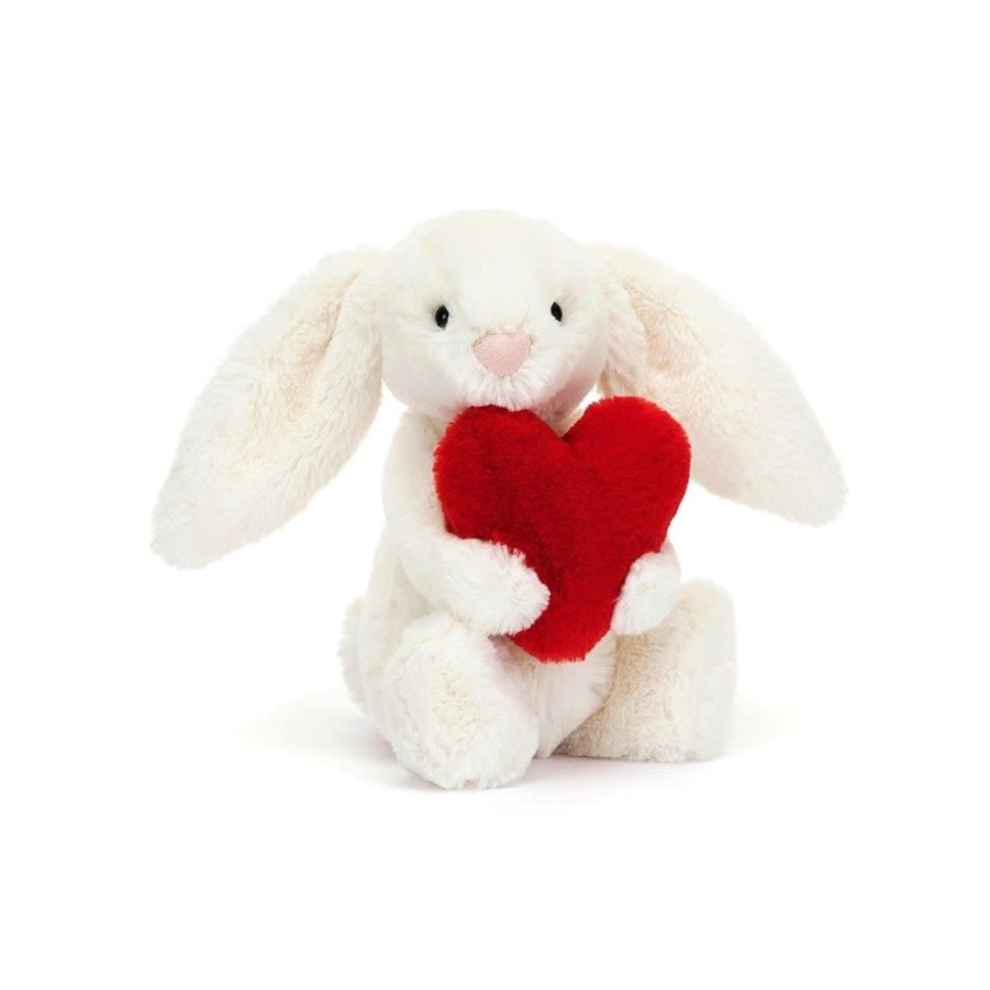 Children Jellycat | Jellycat Bashful Red Love Heart Bunny (Small)