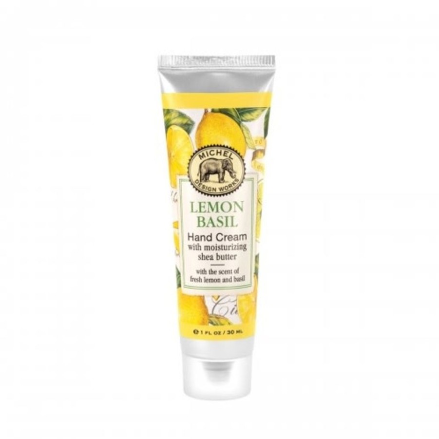 Bath & Body Michel Design Works | Michel Design Works Lemon Basil Mini Hand Cream 1 Oz