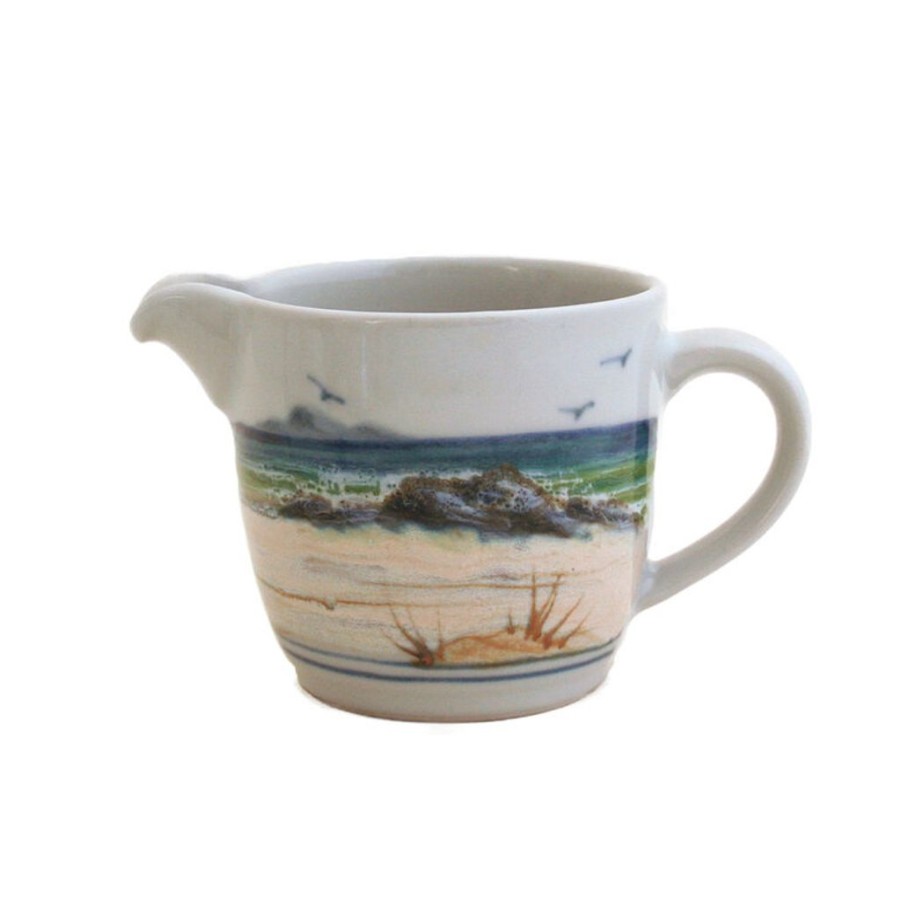 Tea Time British Isles Creamers & Sugar Bowls | Highland Stoneware Seascape Cream Jug