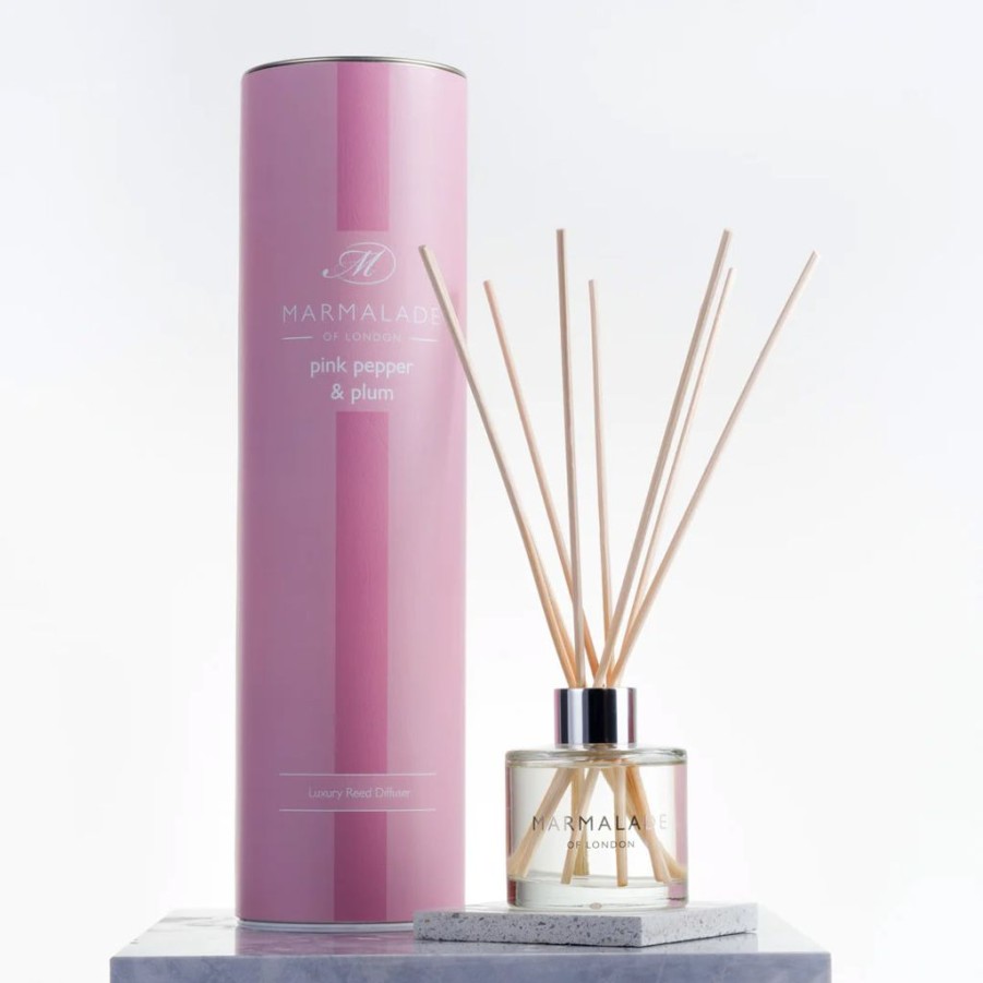 Decor Marmalade of London | Marmalade Of London Pink Pepper And Plum Luxury Reed Diffuser