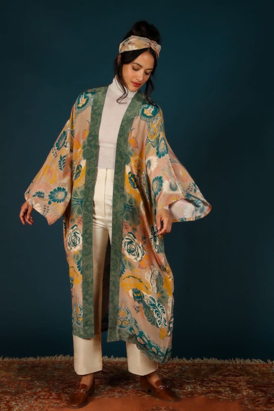 Wear Powder UK | Powder Uk Folk Art Floral Kimono Gown Petal