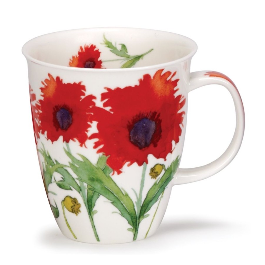 Tabletop Dunoon Shape: Nevis | Dunoon Nevis Flora Poppy Mug