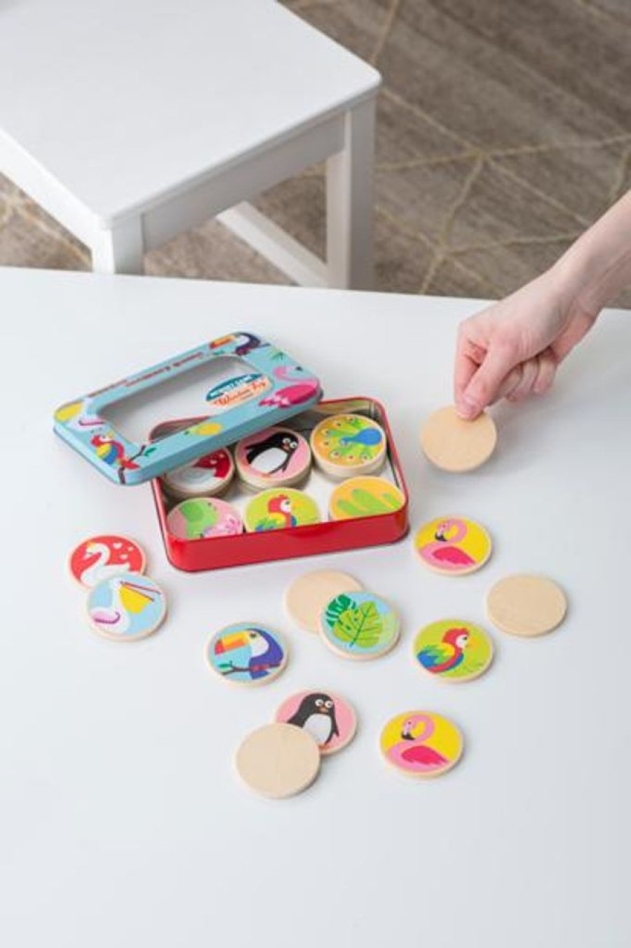 Children GANZ | Ganz Wooden Memory Game Birds