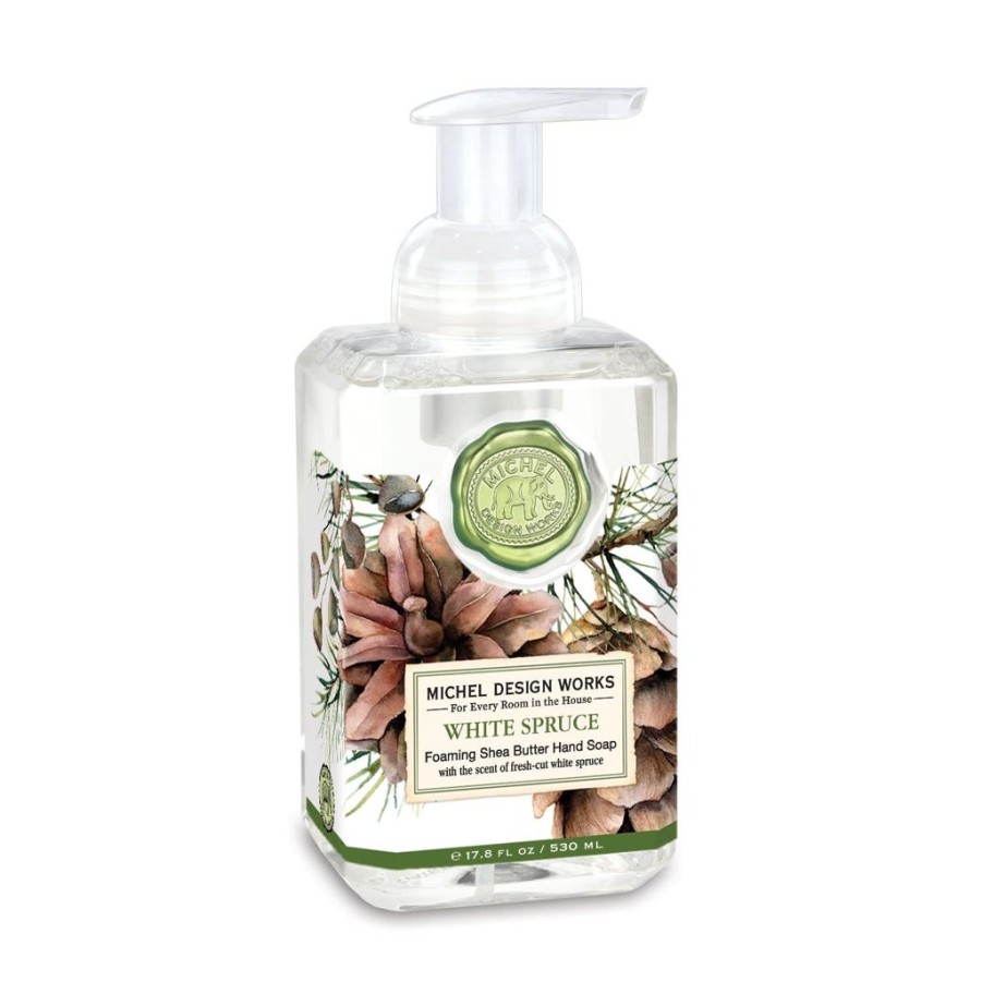 Bath & Body Michel Design Works Holiday Liquid Soap | Michel Drsign Works White Spruce Foaming Hand Soap