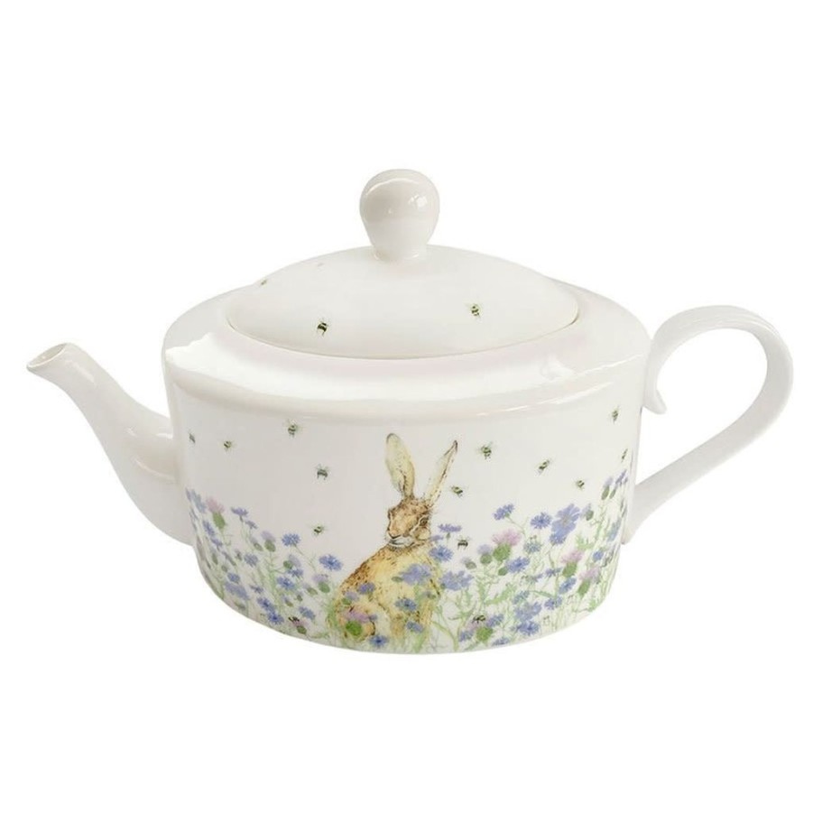 Tabletop Mosney Mill Mosney Mill | Mosey Mill Hare And Wildflower Teapot