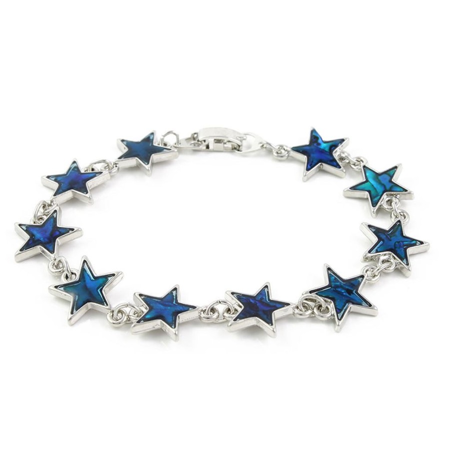 Wear British Isles Bracelets & Bangles | Lila Jewellery Paua Shell Stars Bracelet