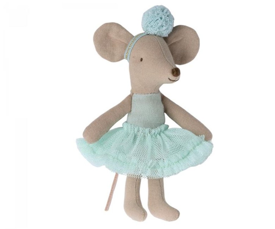 Children Maileg | Maileg Ballerina Mouse, Little Sister (Mint)