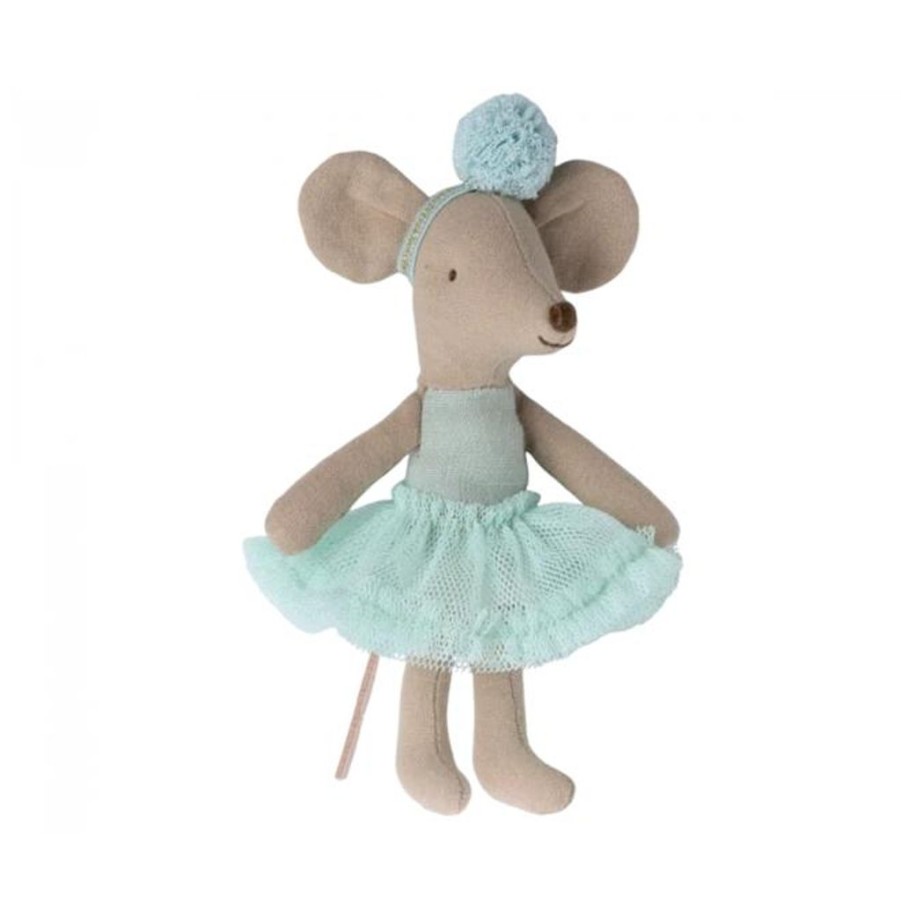 Children Maileg | Maileg Ballerina Mouse, Little Sister (Mint)