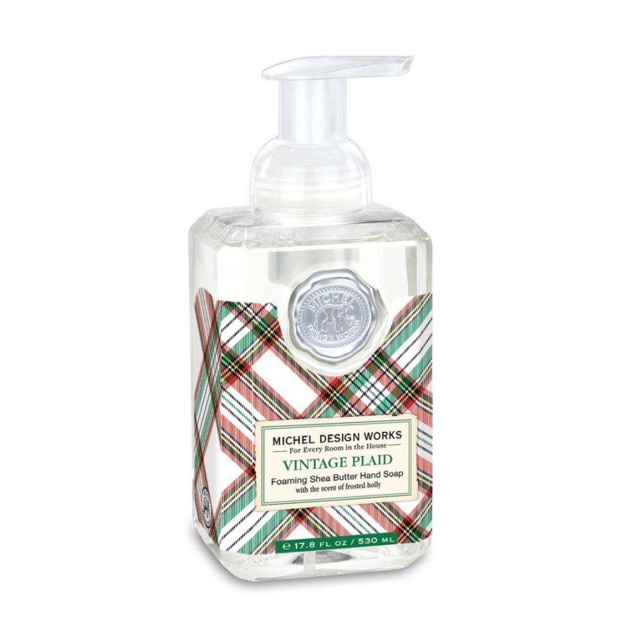 Bath & Body Michel Design Works Holiday Liquid Soap | Michel Design Works Vintage Plaid Foaming Soap