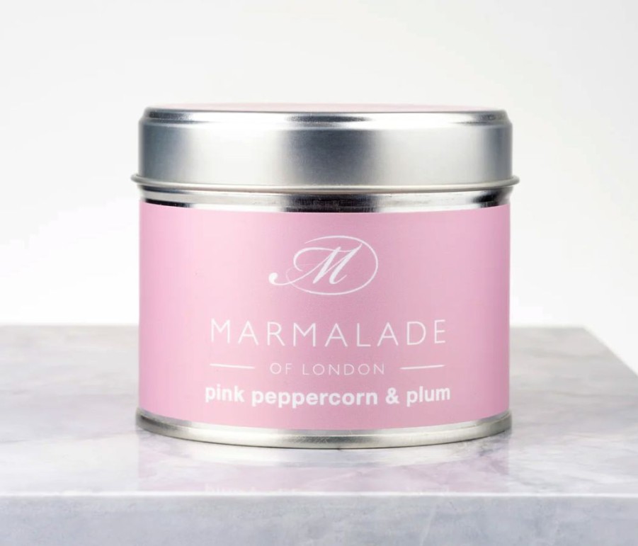 Decor Marmalade of London | Marmalade Of London Pink Pepper And Plum Medium Tin Candle