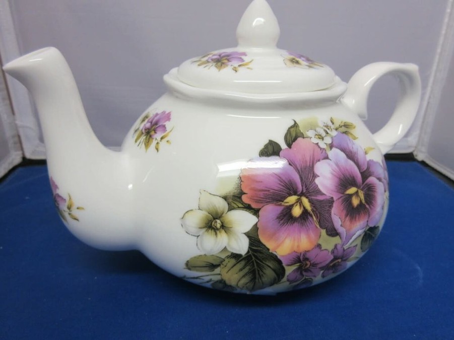 Tea Time British Isles Teapots | Adderley Ceramics Pansy Tea Pot