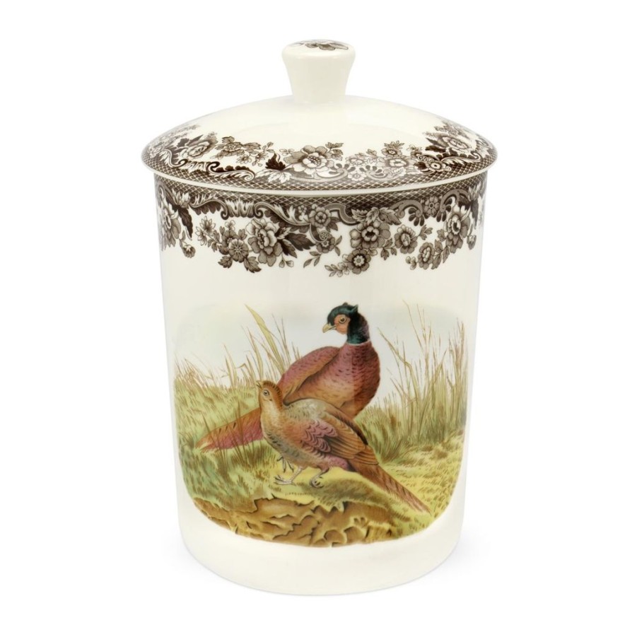 Decor Spode Storage Jars | Spode Woodland Medium Canister Pheasant