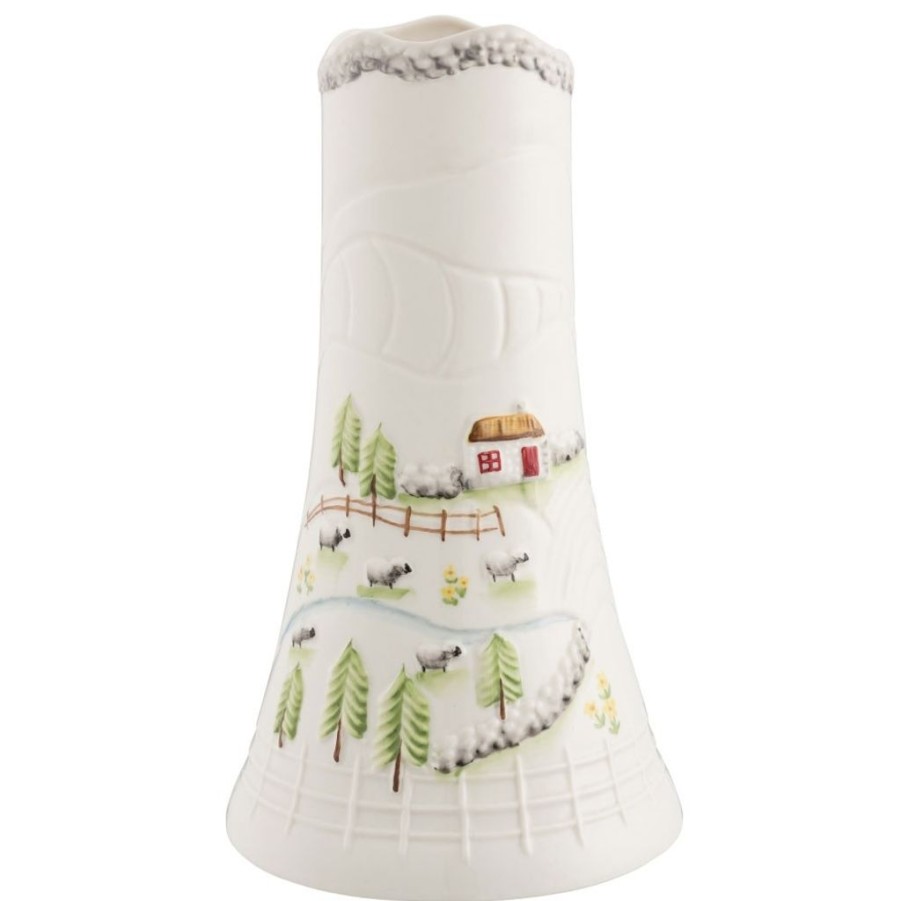 Decor Belleek Vases | Belleek Connemara Scene Vase 9"