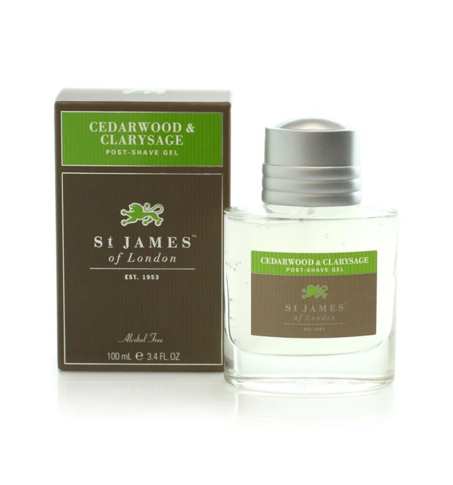 Bath & Body St. James of London Pre-Shave & Post-Shave | St. James Of London Cedarwood & Clarysage Post-Shave Gel 100Ml