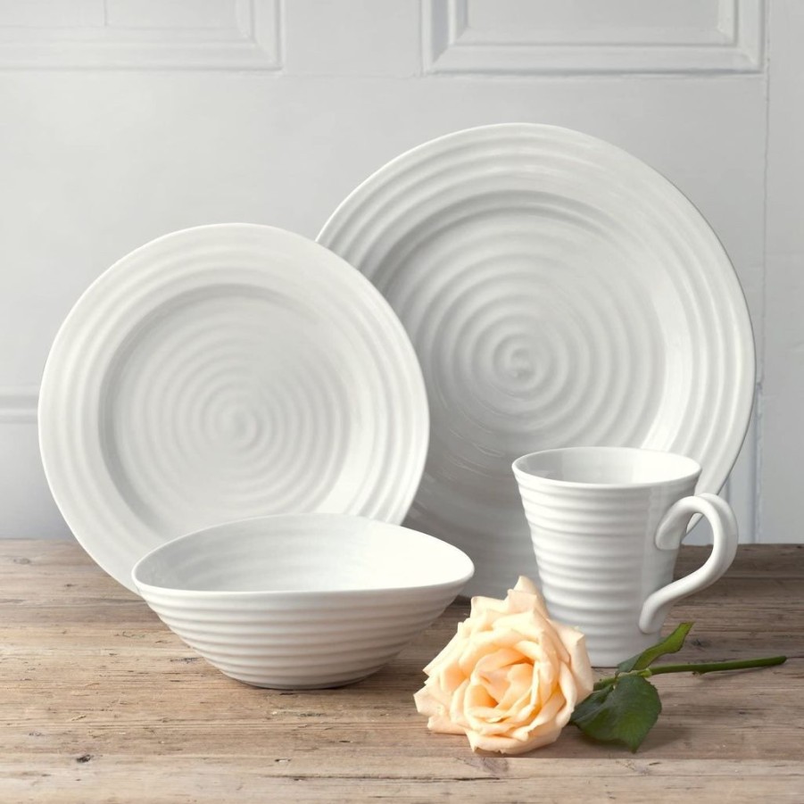 Tabletop Portmeirion Portmeirion | Sophie Conran For Portmeirion White 9" Luncheon Plate