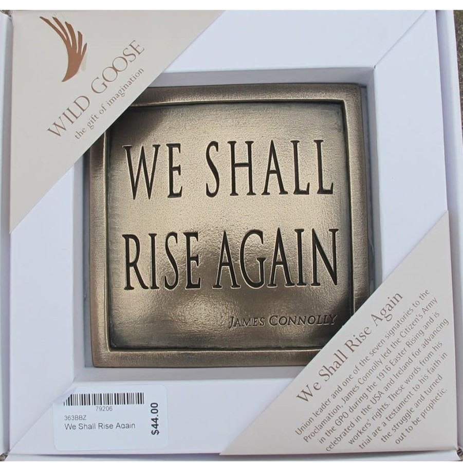 Decor Wild Goose Wall Decor | Wild Goose We Shall Rise Again Plaque Boxed