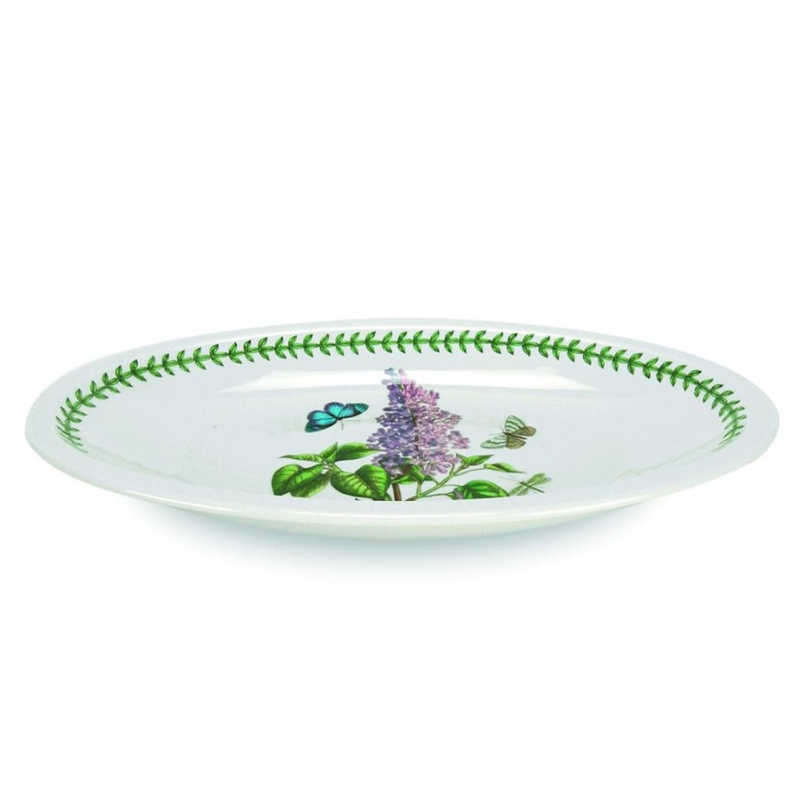 Tabletop Spode Portmeirion | Portmeirion Botanic Garden Medium Low Oval Server Platter 13" (Lilac)