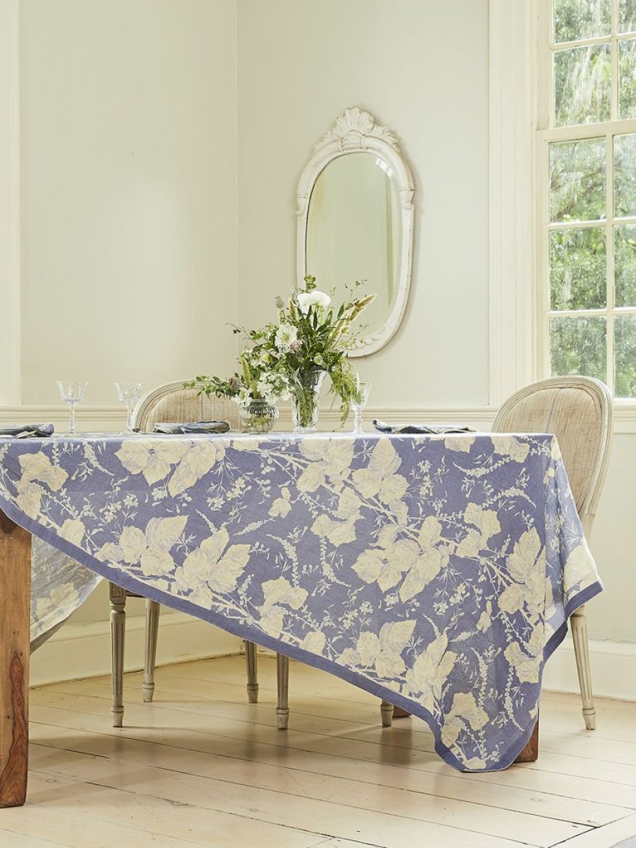 Tabletop April Cornell | April Cornell Blue Hemmingway Tablecloth, 54" X 90"